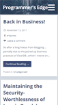 Mobile Screenshot of programmersedge.com