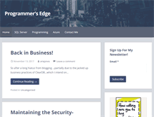 Tablet Screenshot of programmersedge.com